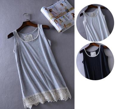 2015女裝批發(fā)新風(fēng)向 外貿(mào)原單純棉花邊打底背心的市場(chǎng)機(jī)遇與采購策略